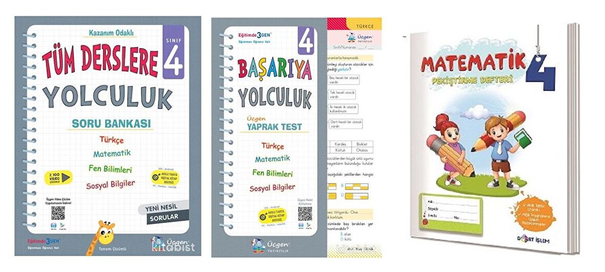 Üçgen 4.Sınıf Tüm Derslere Yolculuk +Başarıya Yolculuk