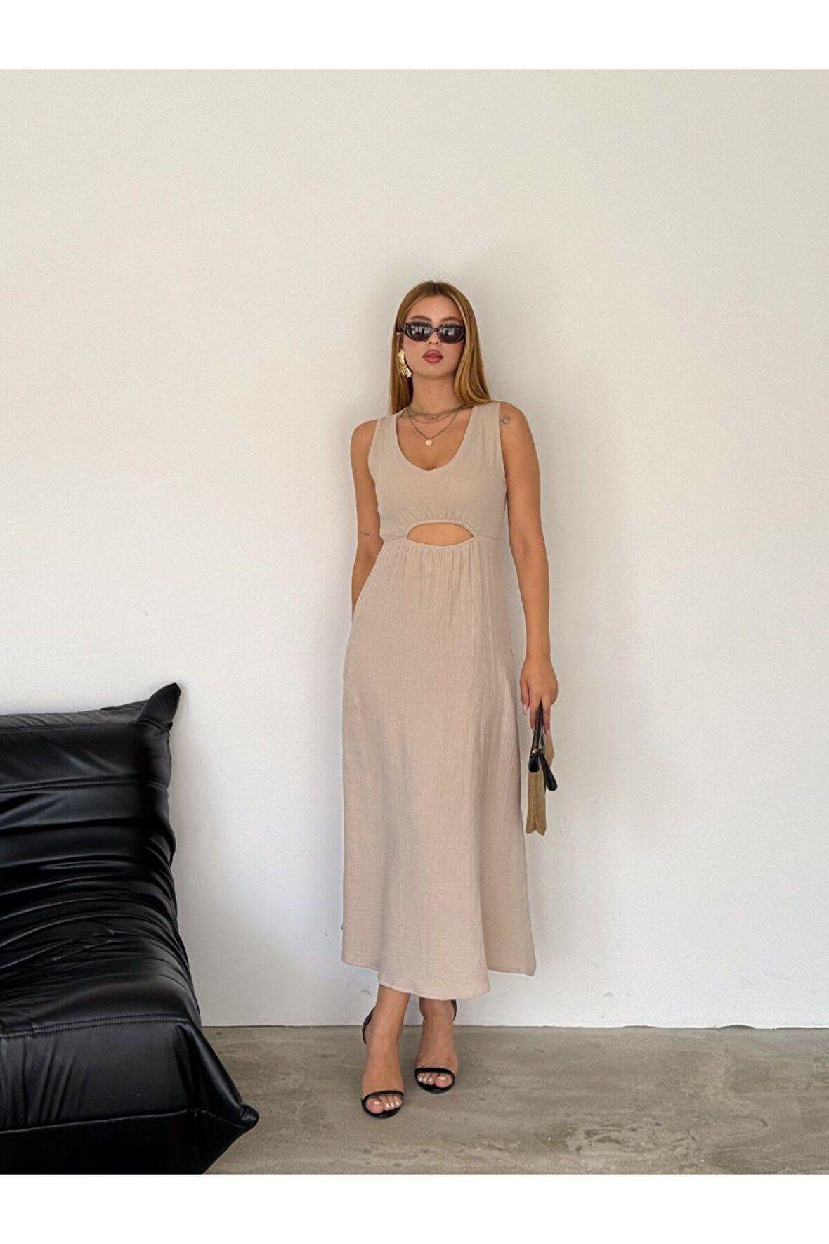 Müslin kumaş tarz elbise