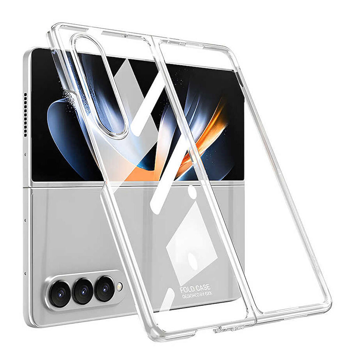 Gpack Samsung Galaxy Z Fold 4 Kılıf Renkli Sert Koruma