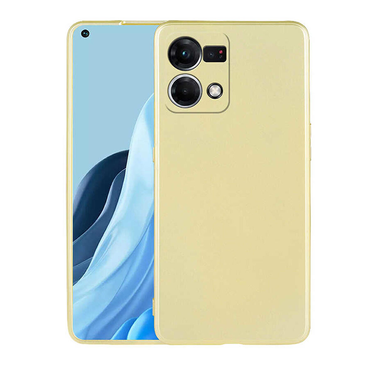 Smcase Oppo Reno 7 4G Kılıf Kamera Korumalı Premier Silikon
