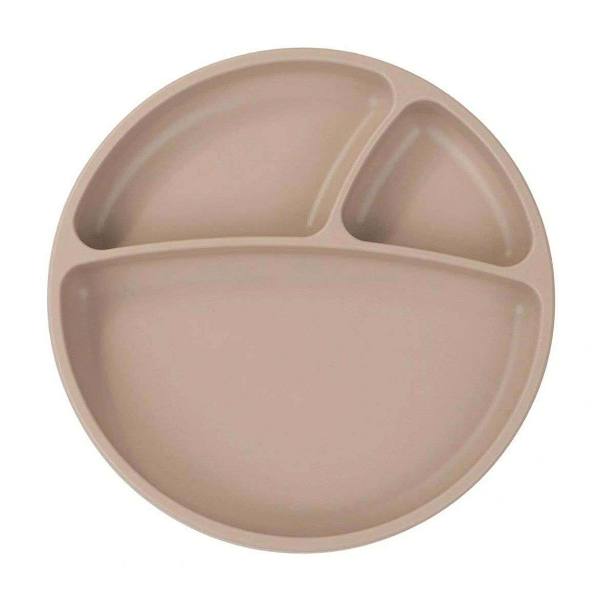 Nessiworld  Porsiyon Vakum Tabanlı Silikon Tabak Bubble Beige