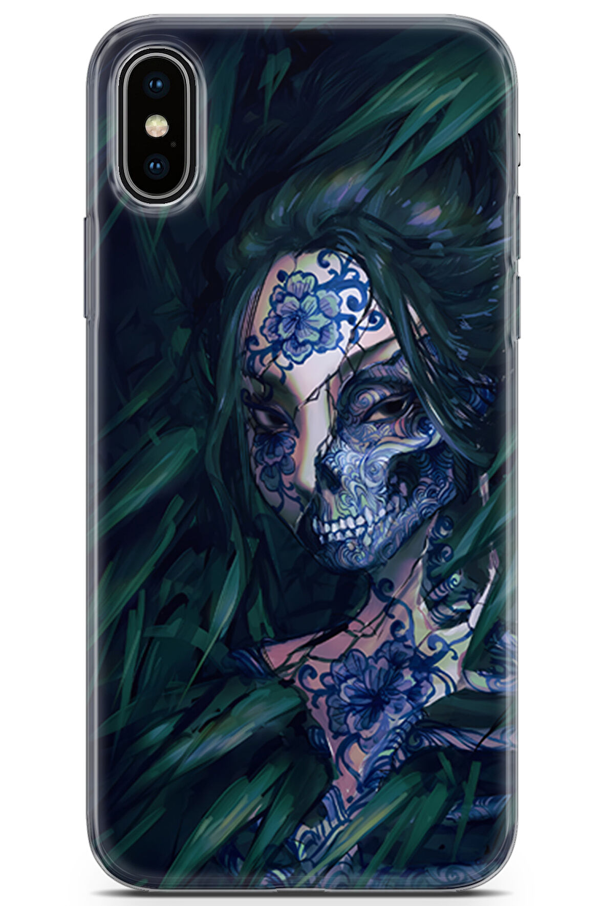 Apple iPhone X uyumlu Girls 10 Telefon Kılıfı Zümrüt Yeşil