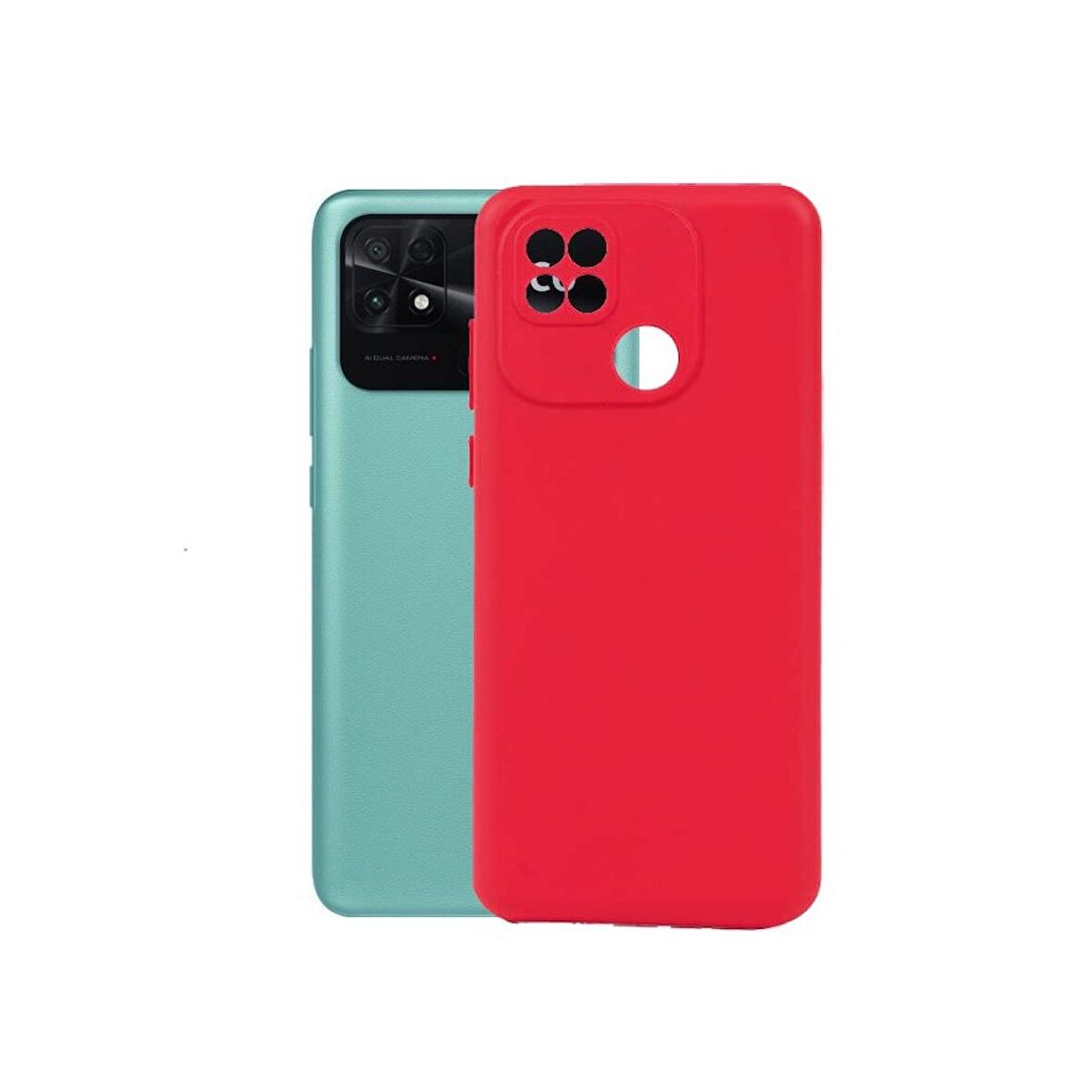 Smcase Xiaomi Redmi 10c Kılıf Kamera Korumalı Biye Silikon  Nano Ekeran Koruyucu