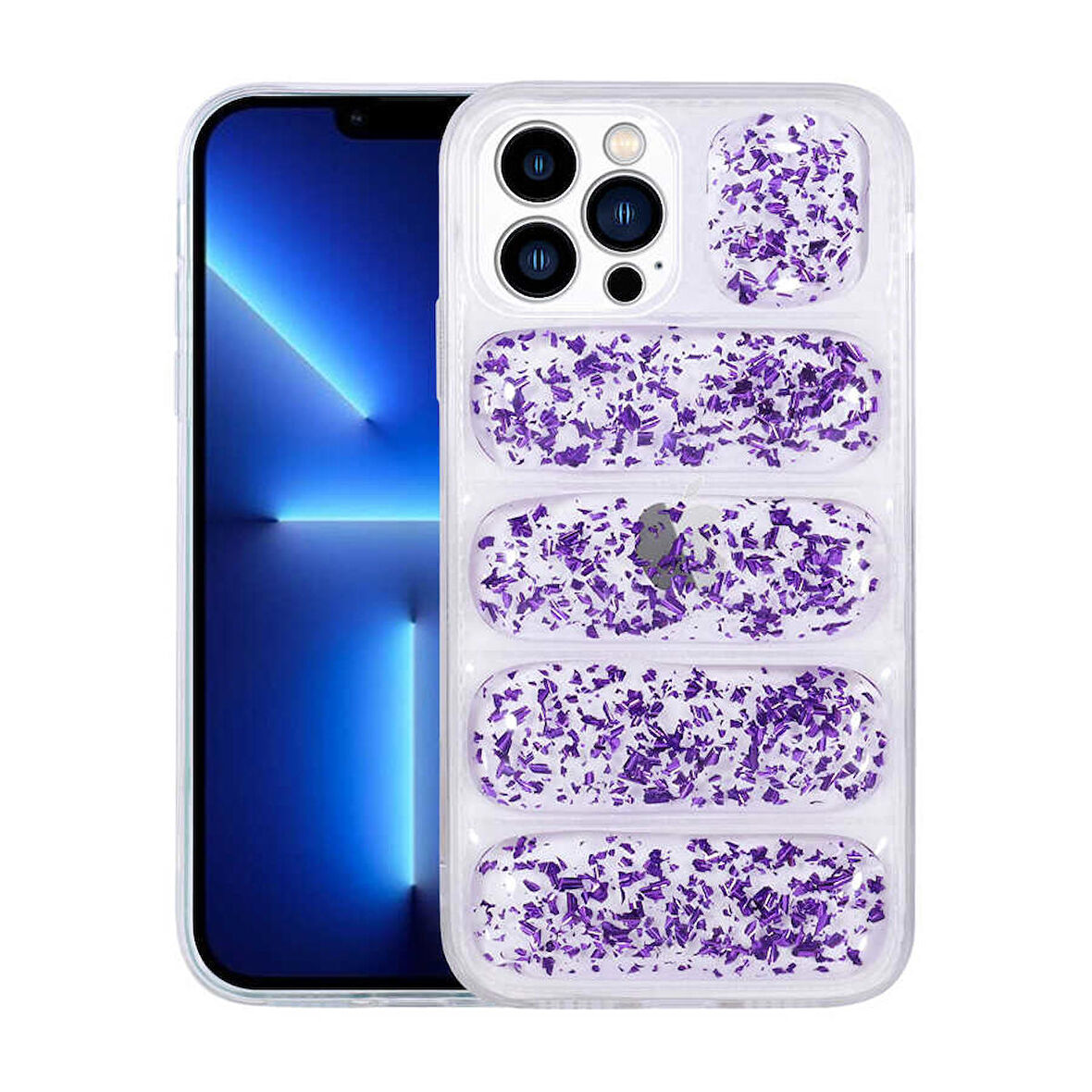 Smcase iPhone 12 Pro Kılıf Dalga Damla Lazer Kapak