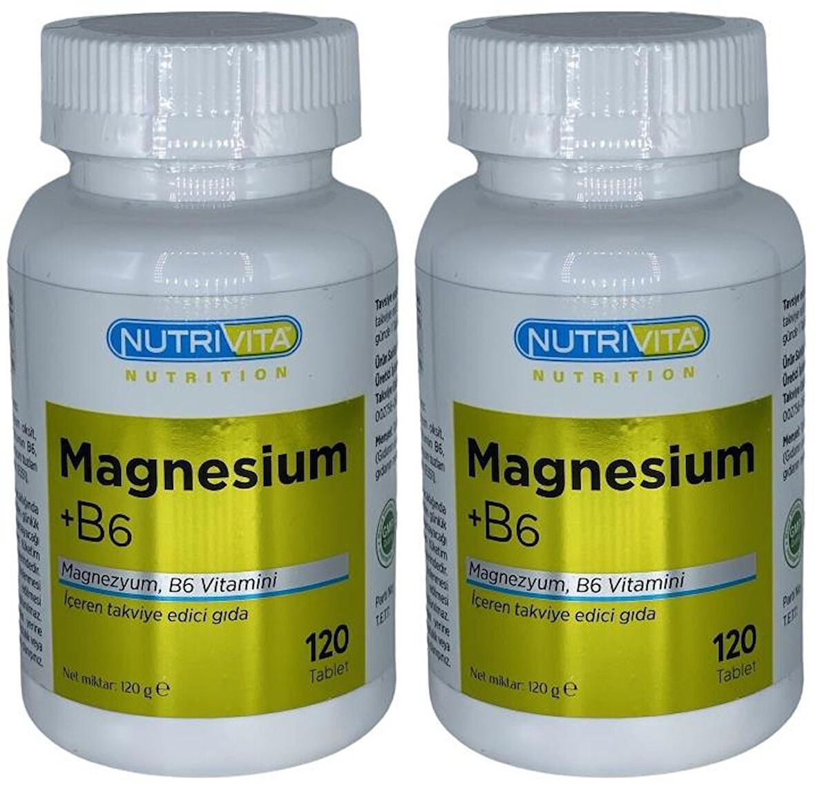 Magnesium Vitamin B6 Vitamini 2x120 Tablet Magnezyum