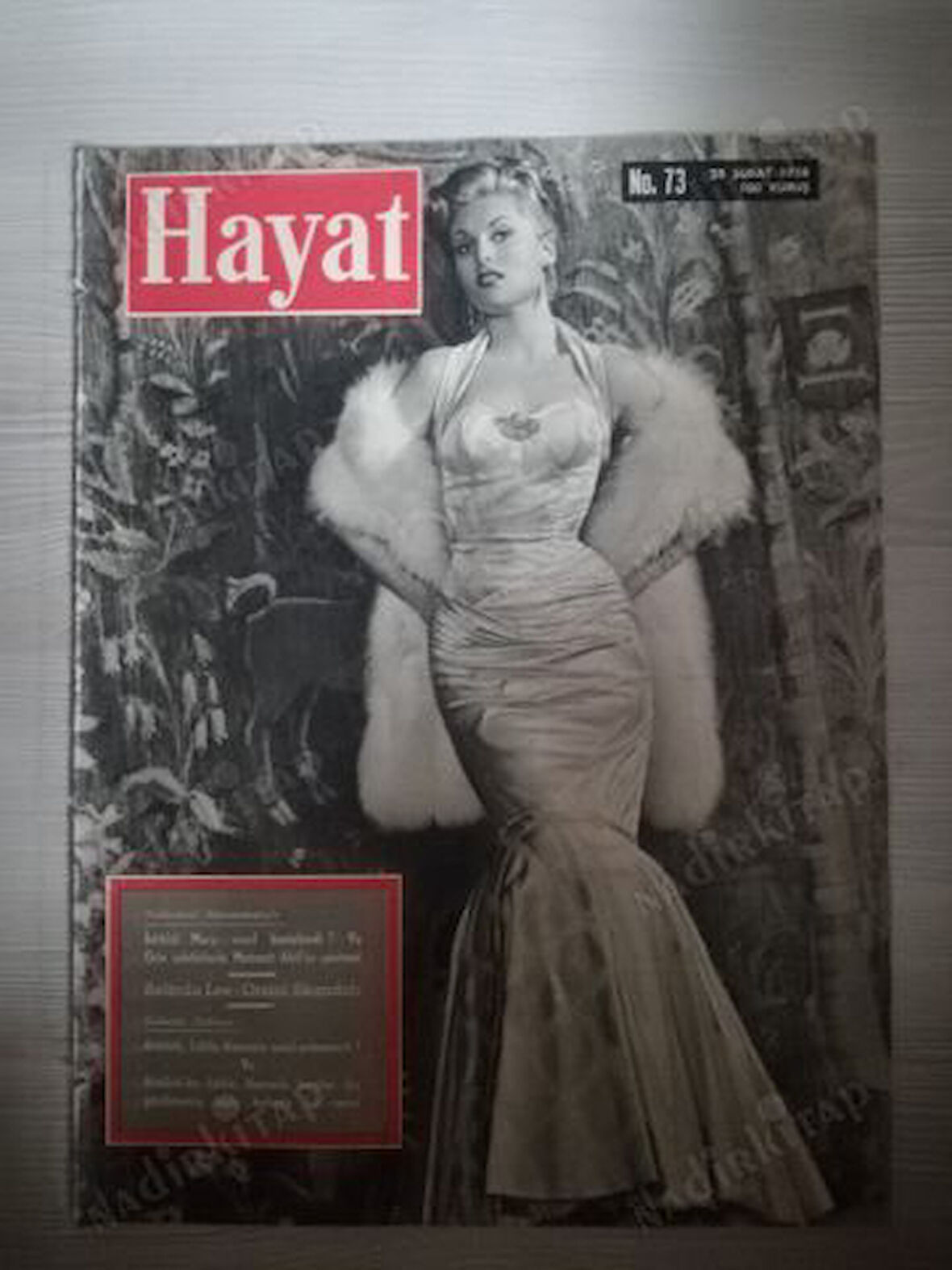 HAYAT DERGİSİ 28 ŞUBAT 1958,SAYI:73,CELAL BAYAR’IN LİBYA SEYAHATİ,,ORTA SAYFA POSTER:MEHMET AKİF ERSOY,ARKA KAPAK:DOLMABAHÇE SAAT KULESİ(ARA GÜLER)