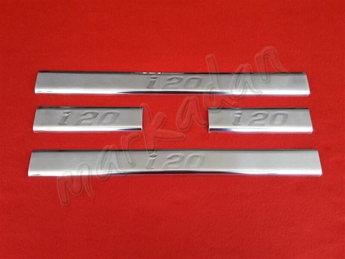 Markadan Hyundai i20 Krom Kapı Eşiği 2008-2014 4 Parça Paslanmaz Çelik