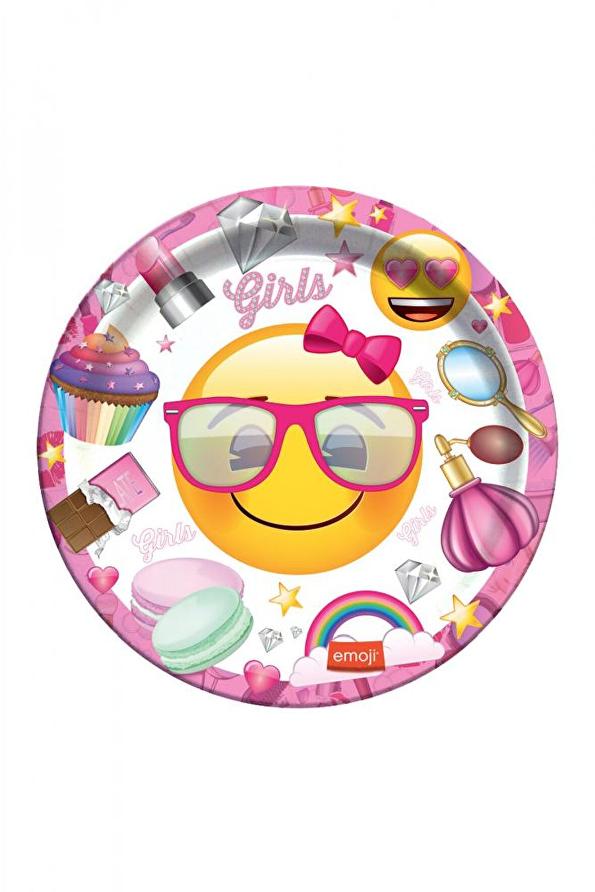 EMOJİ SÜSLÜ TABAK 8'Lİ