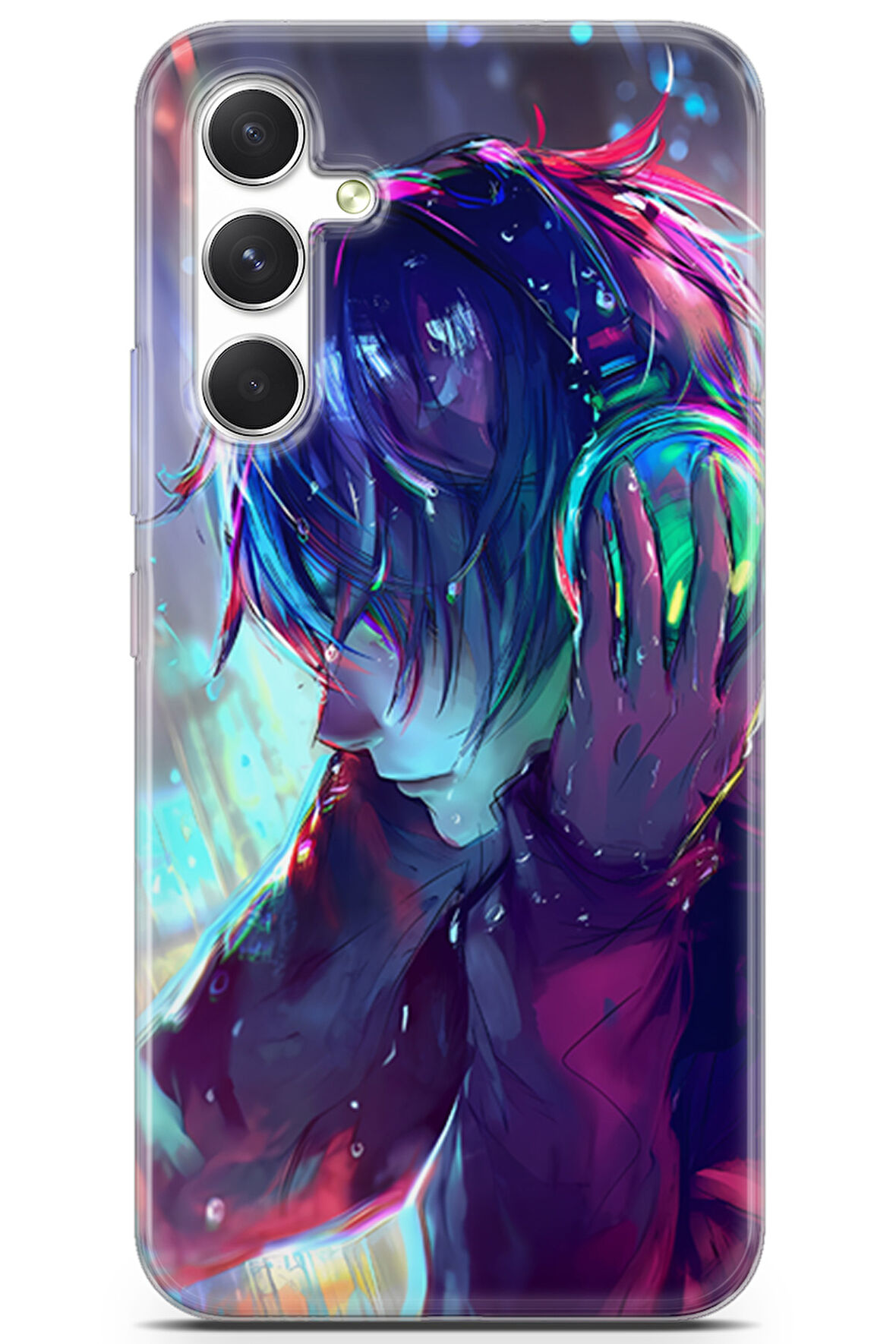Samsung Galaxy A54 5G uyumlu Girls 8 Baskılı Kapak Müzik Benim Dünyam