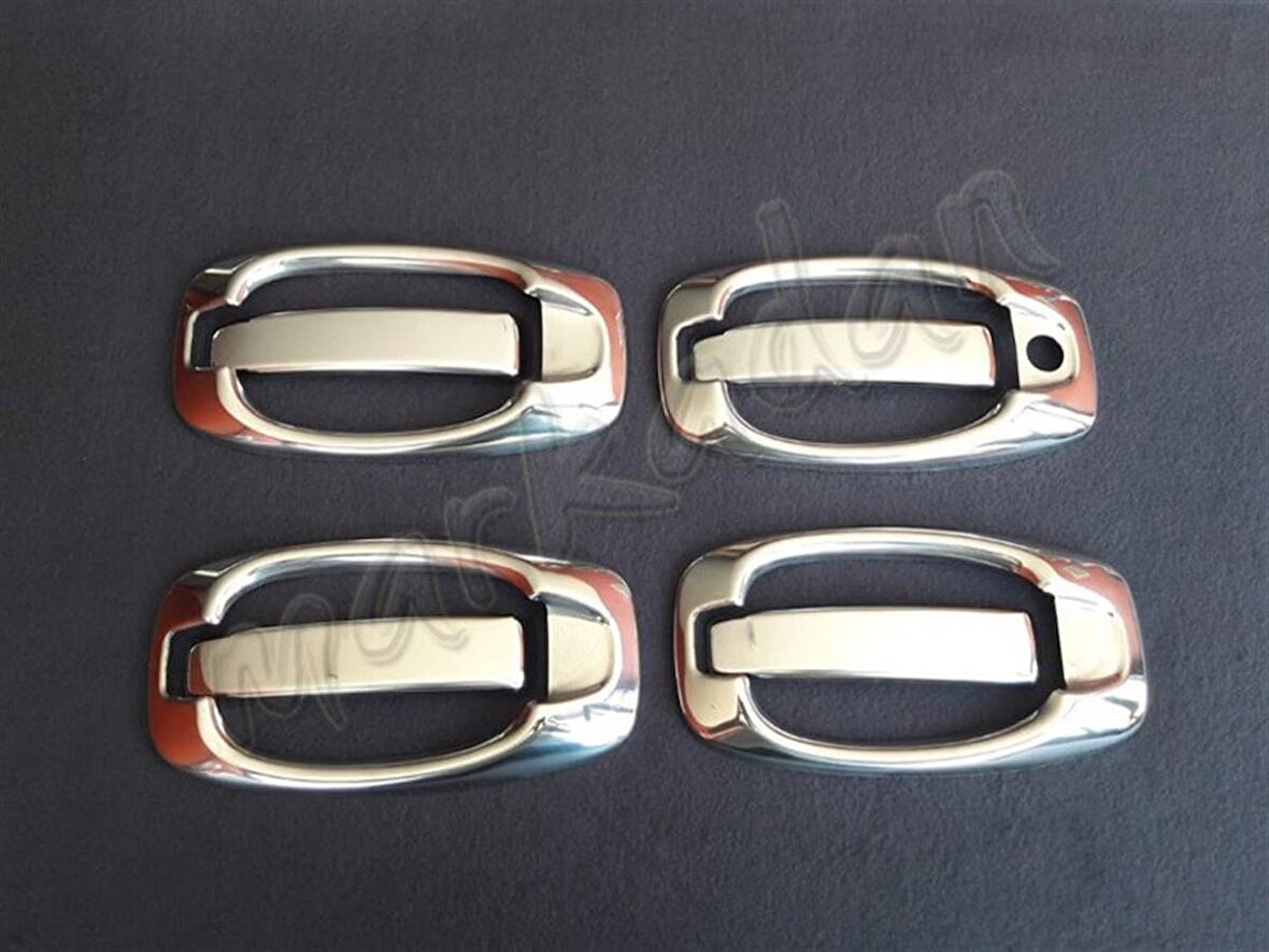 Markadan Opel Combo Krom Kapı Kolu 2012-2018 4 Kapı 8 Parça Set Paslanmaz Çelik