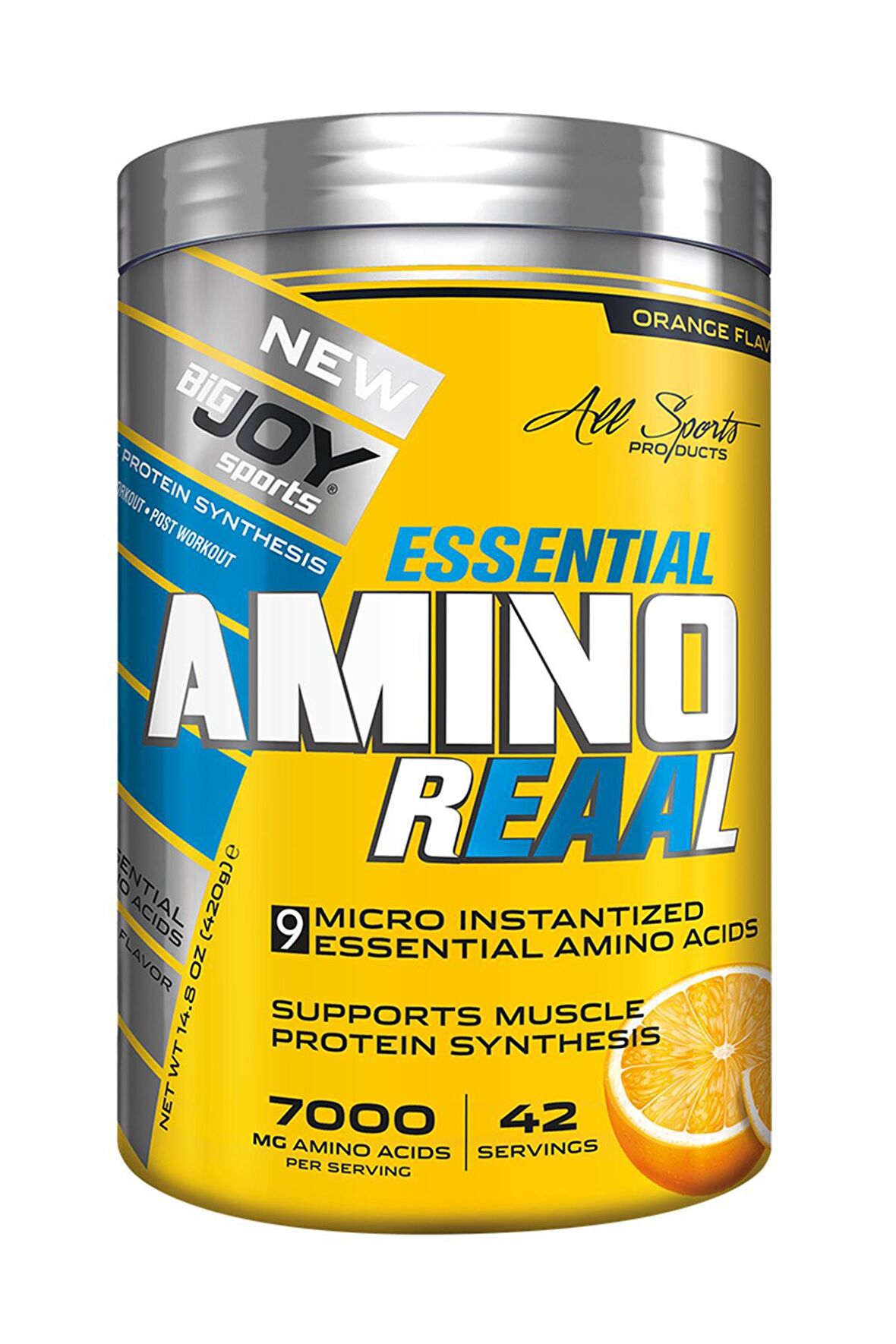 Bigjoy Sport Essential Amino Reaal 420g Portakallı Toz Aminoasit 