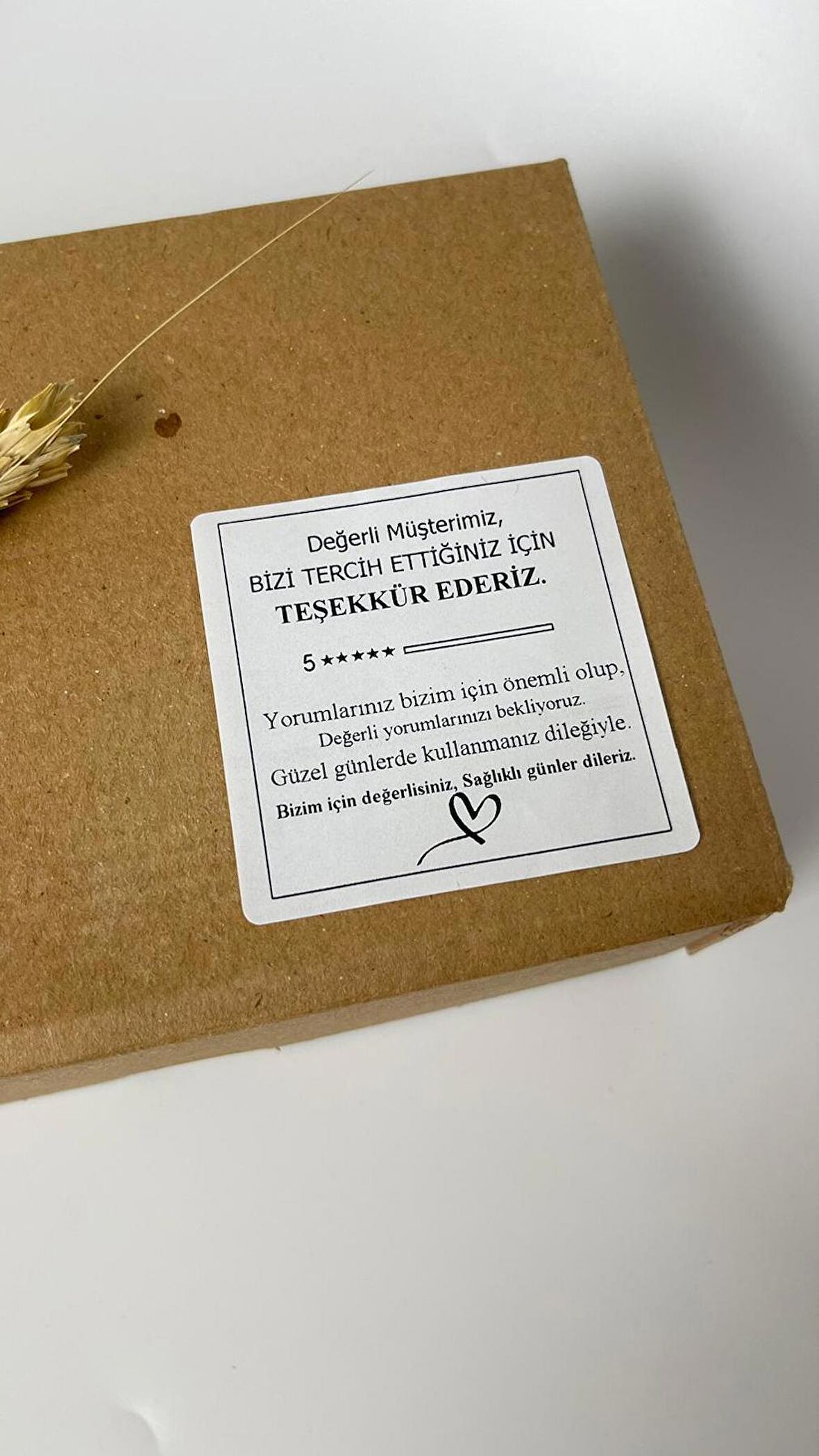 Eticaret Kutu Etiketi 6x6 cm 100 Adet 