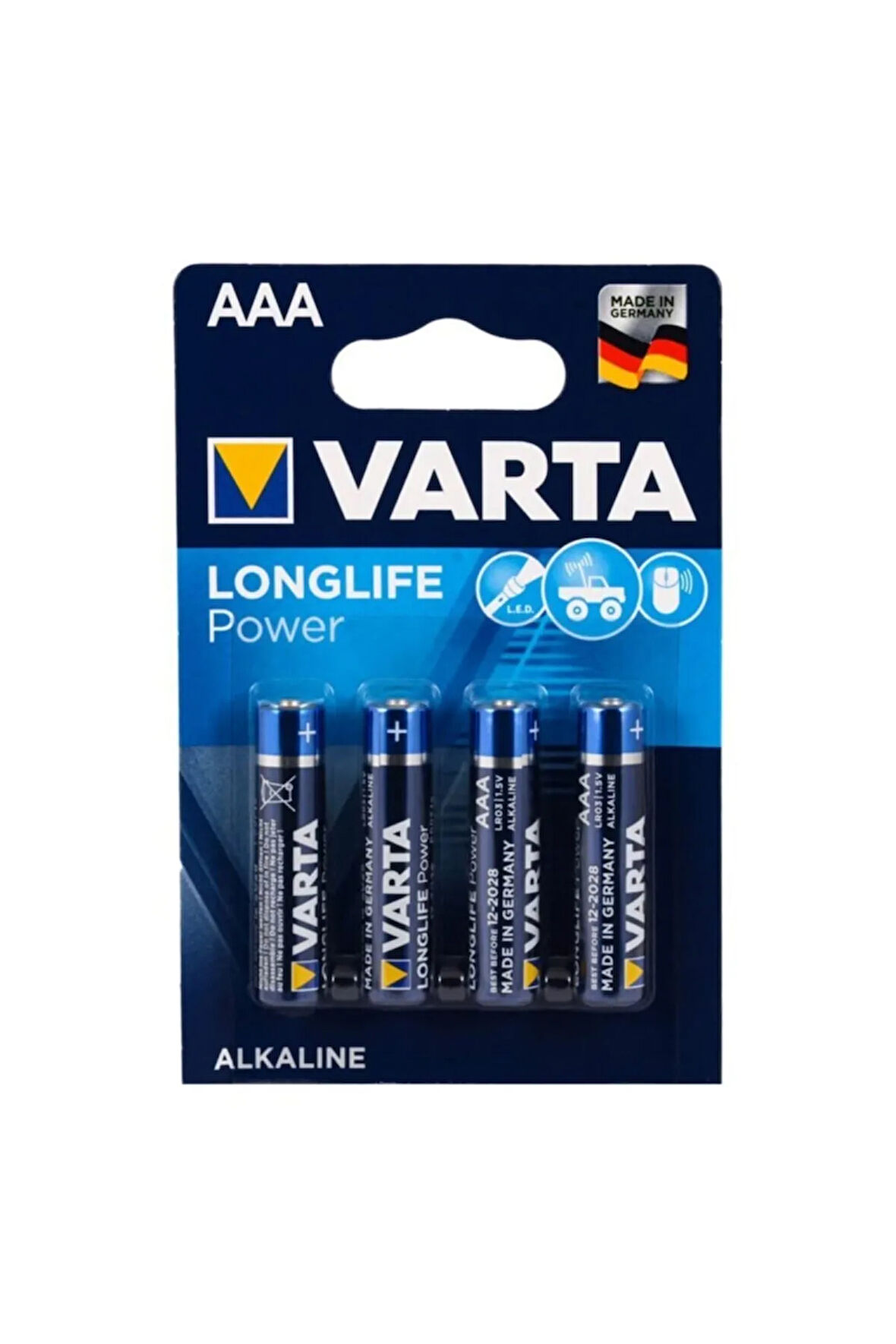 Longlife Power Ince Kalem Pil 4"lü