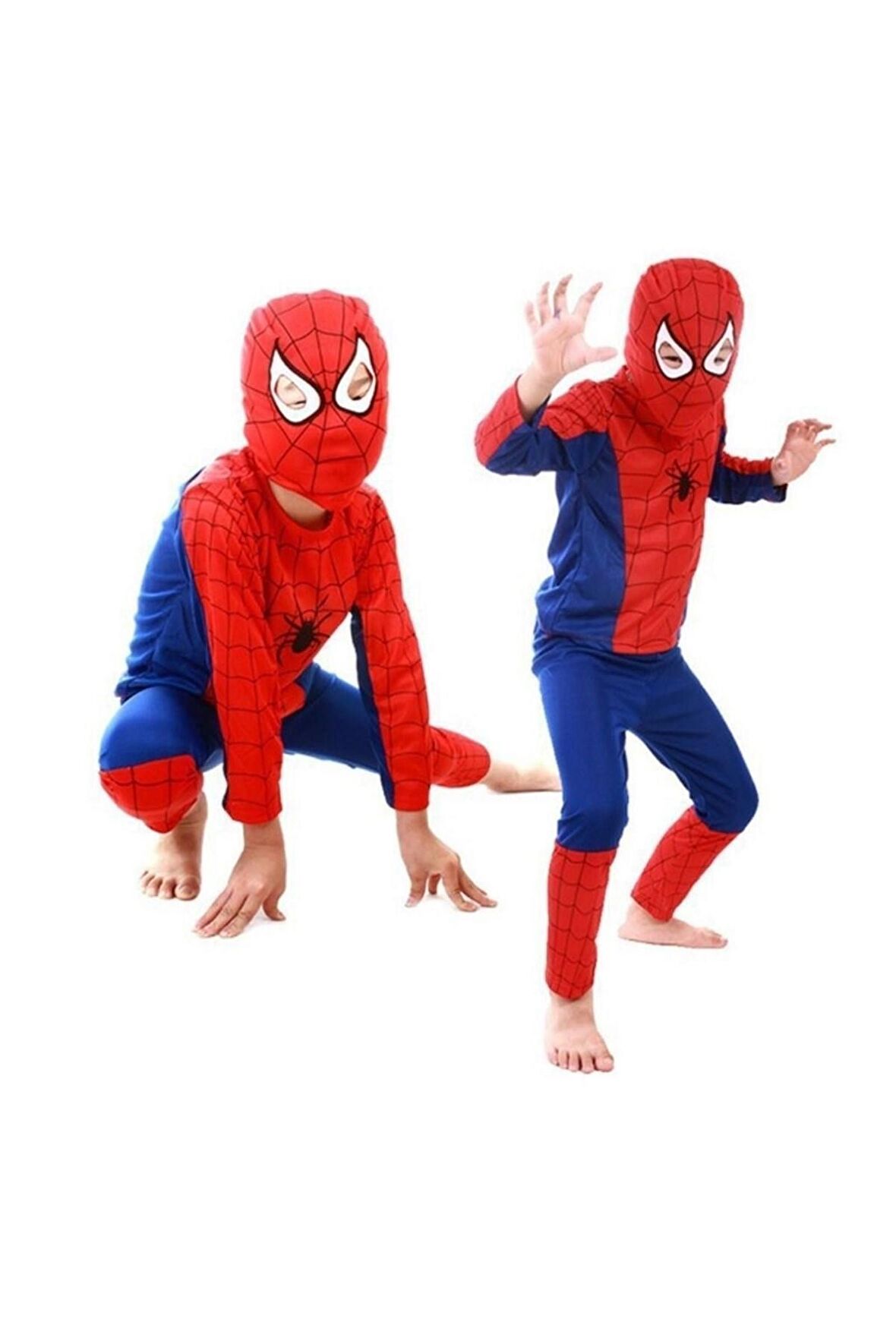 Spiderman Kostüm - Örümcek Adam Çocuk Kostümü - Maskeli Örümcek Adam Kostümü