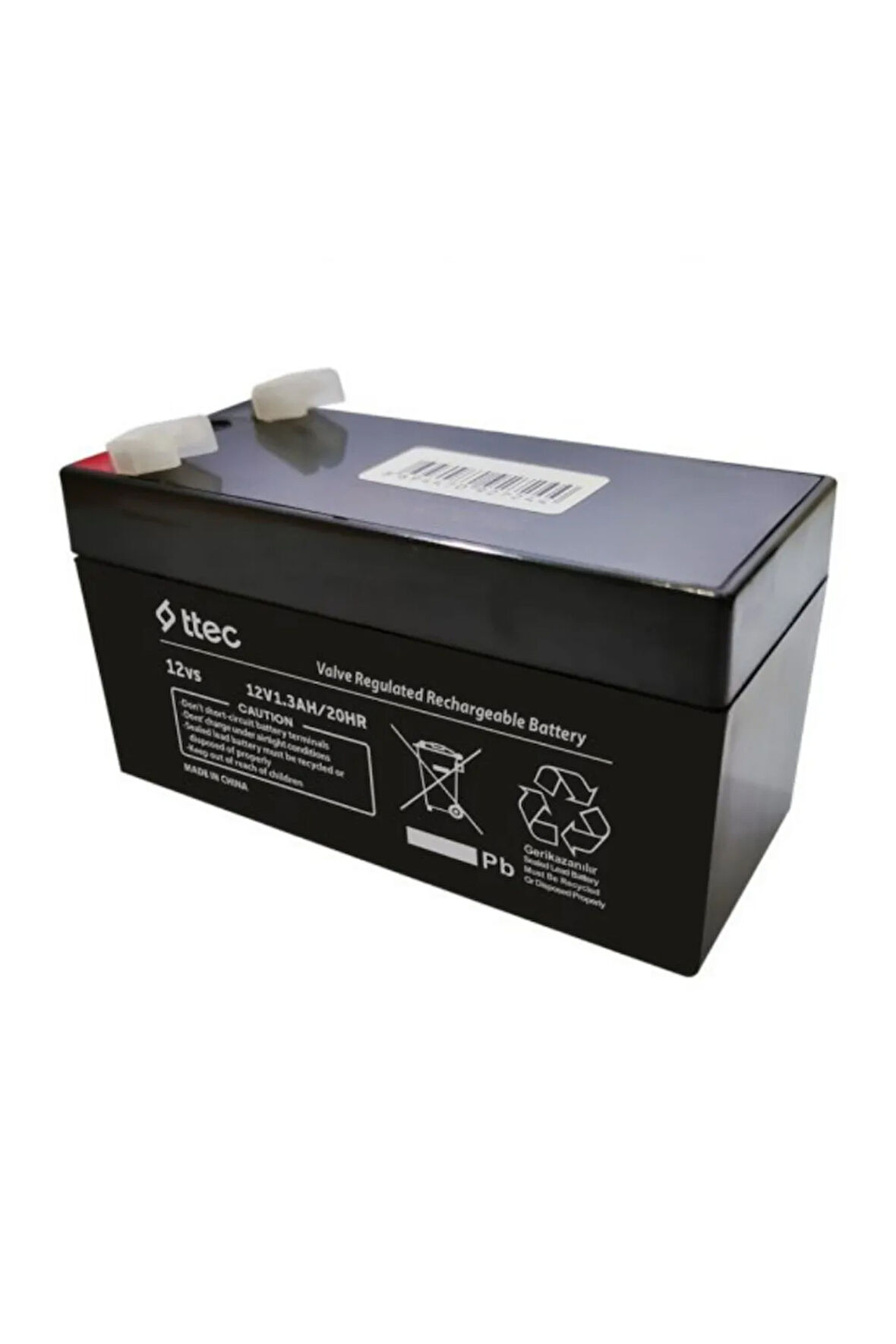 12 Volt 1.3 Amper Işıldak Aküsü