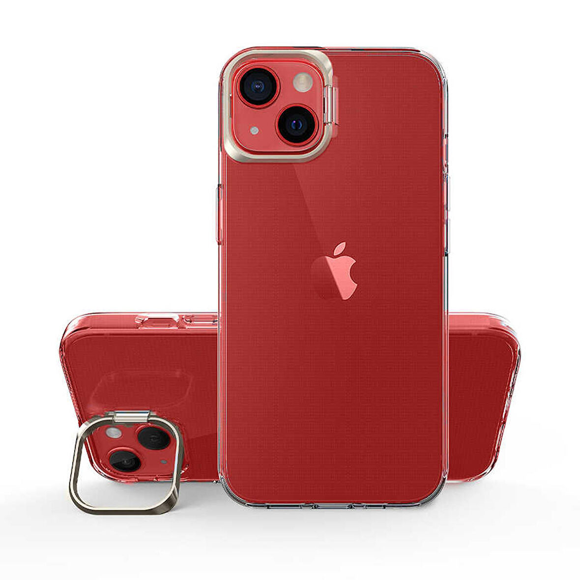 Smcase iPhone 14 Plus Kılıf Skuba PC Sert Standlı Silikon