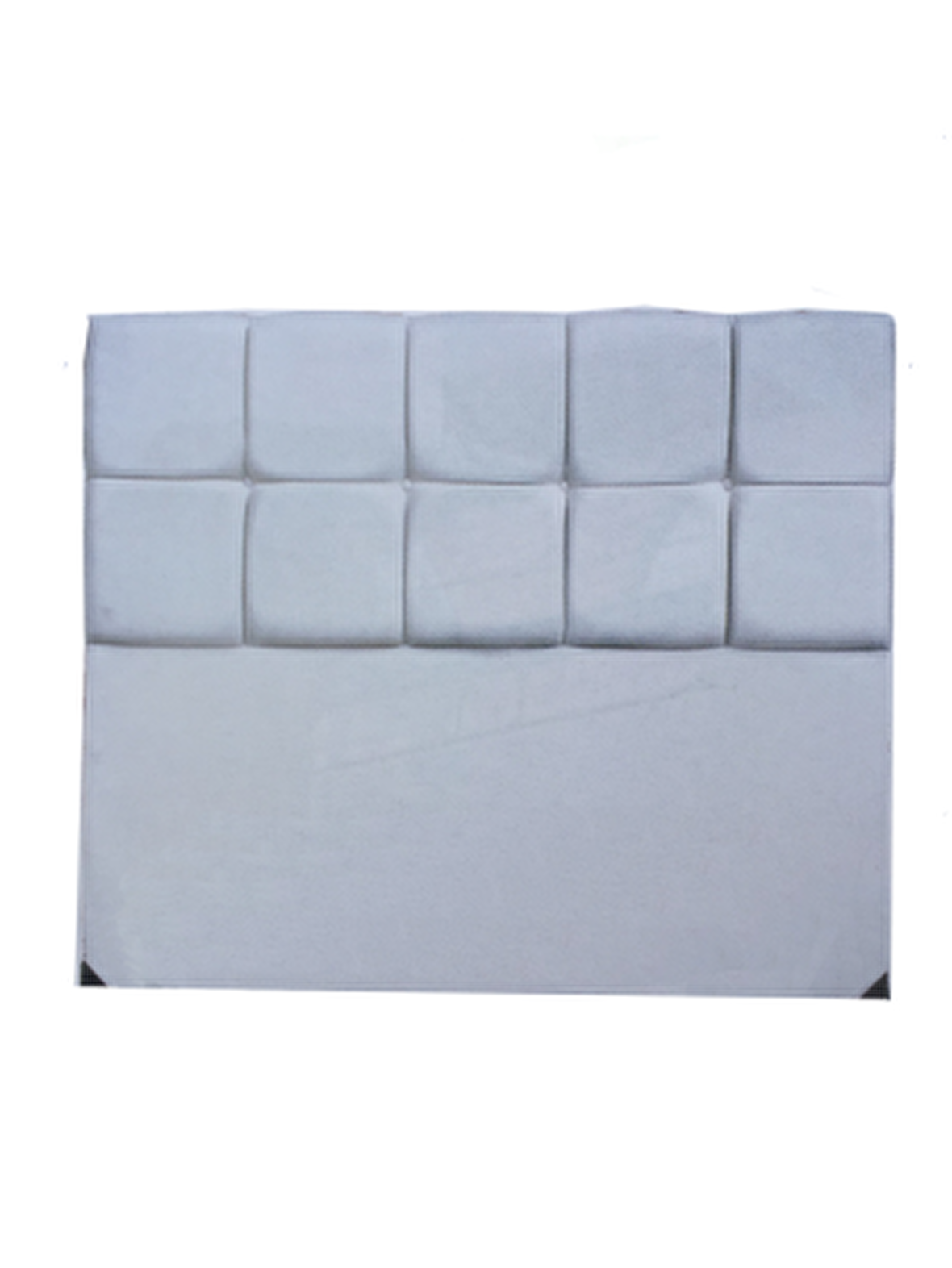 Bengi Başlık ALC BURCU Model 120cm Baby Face Kumaş Modern Kapitone SUNİ DERİ BEYAZ Renk El Yapımı