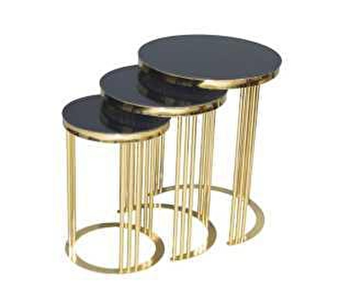 Bengi Brc C Zigon Model Düz Siyah Temper Cam Metal transmisyon çelik gold Kaplama El Yapımı