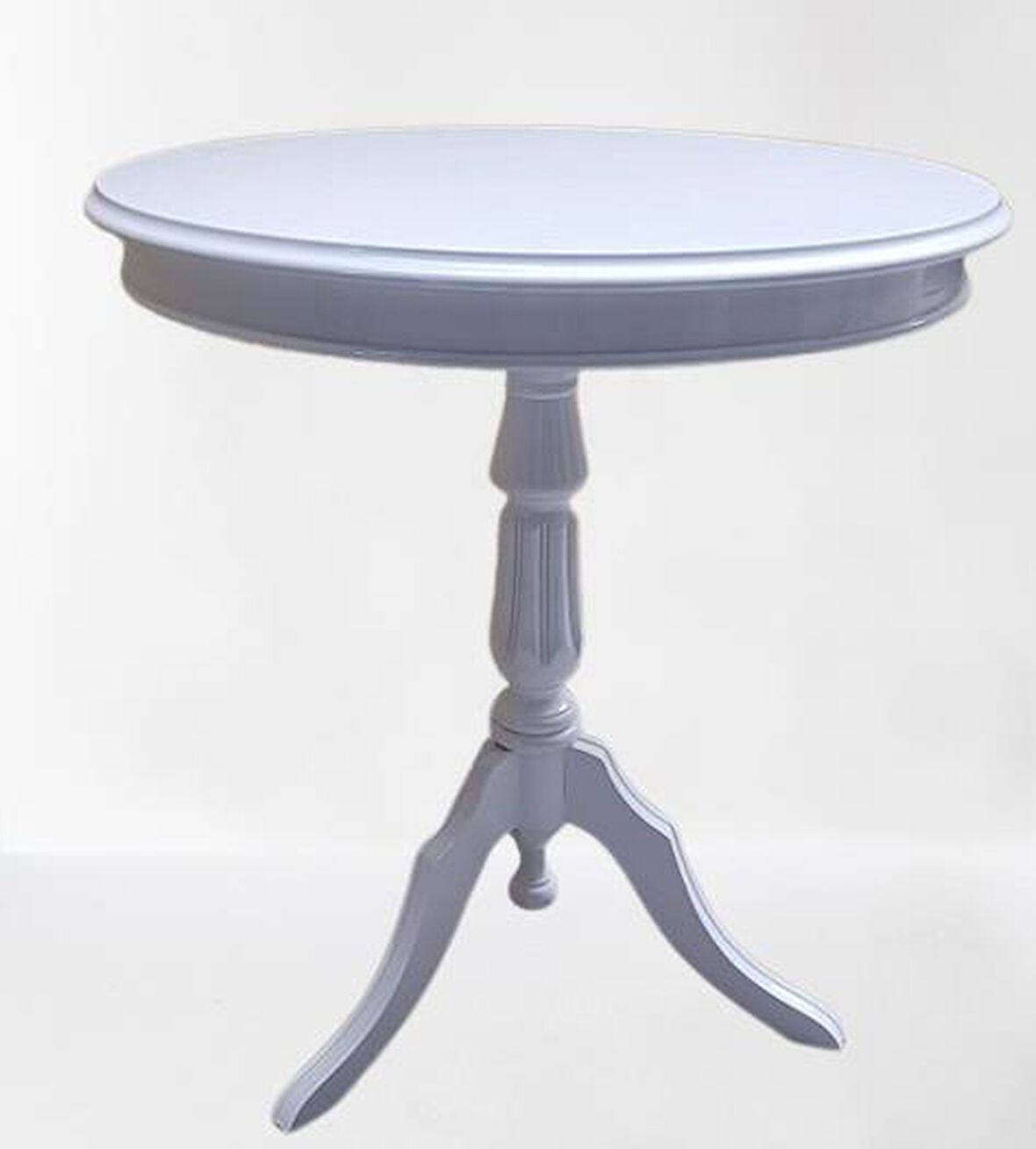 Fiskos Sehpa EKO 90502 Baba 3 Ayak 60CM Hareketli MDF Tabla Parlak Beyaz El Yapım
