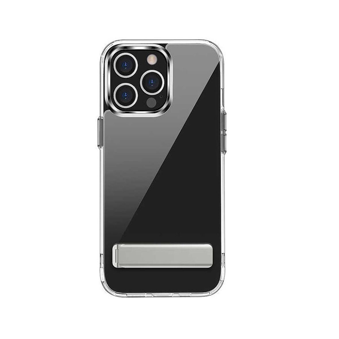 Smcase iPhone 14 Pro Kılıf Hibrid Lstand Kapak Silikon