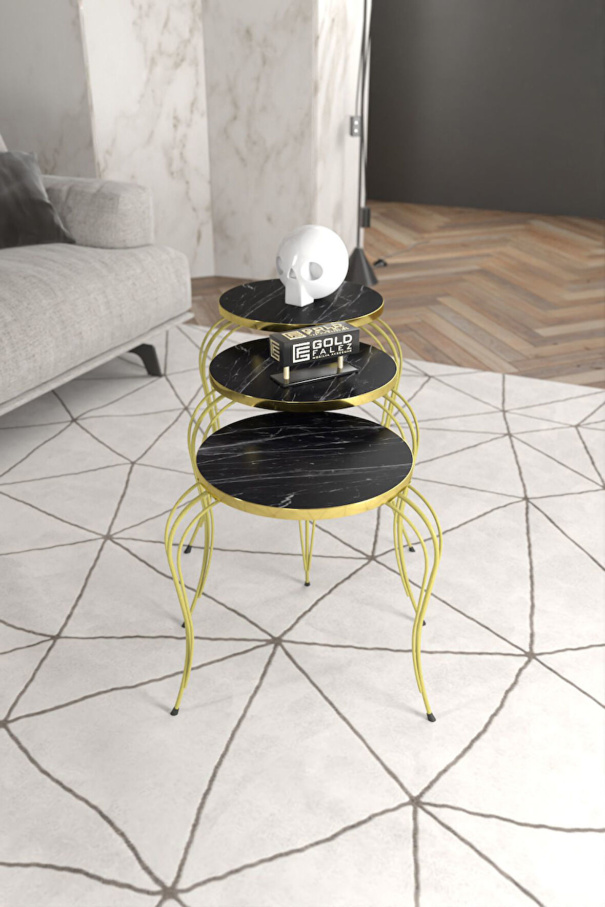 ZİGON SEHPA LÜKENS GOLD BENDİR