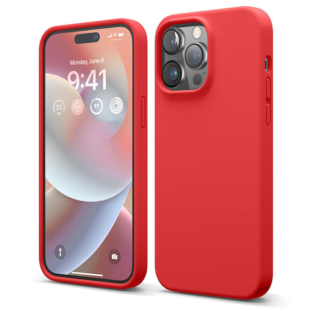 Smcase iPhone 14 Pro Kılıf LSR Liquid Lansman Silikon