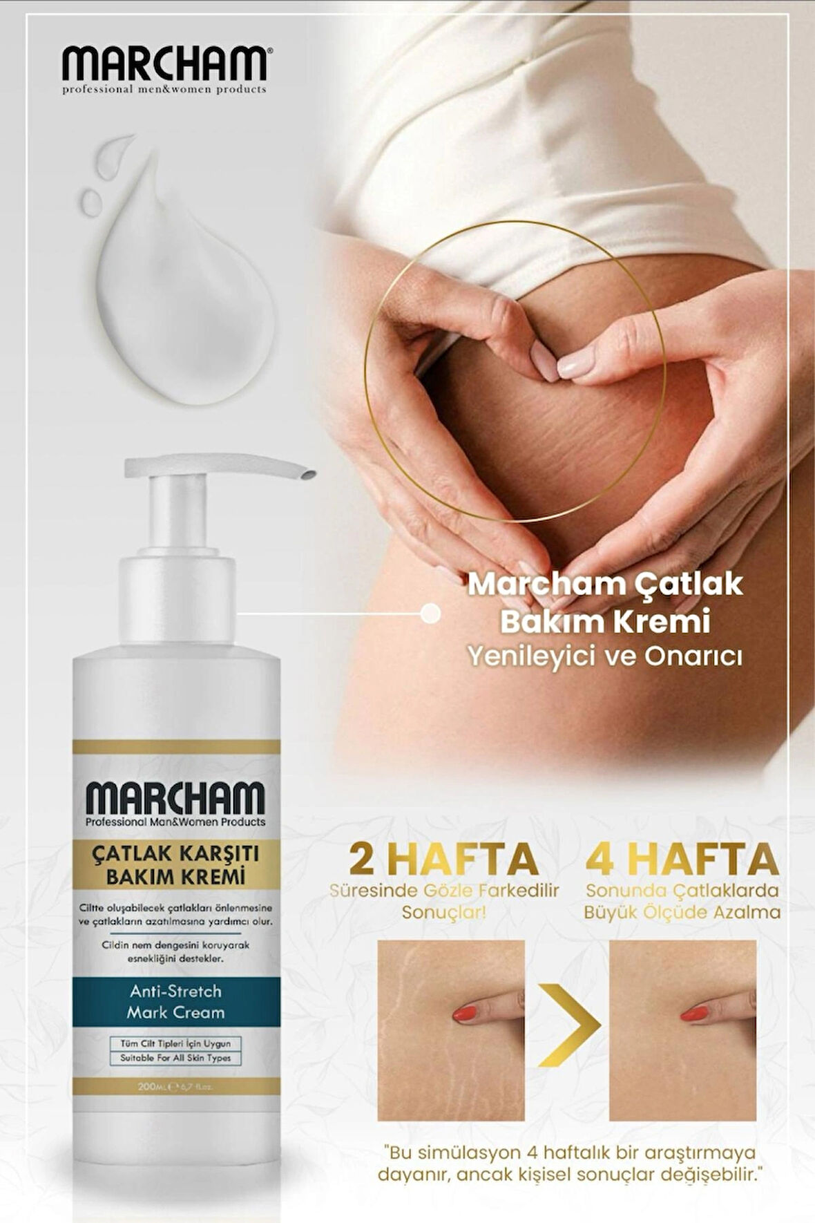 Marcham Çatlak Karşıtı Bakım Kremi - Çatlak Onarıcı
