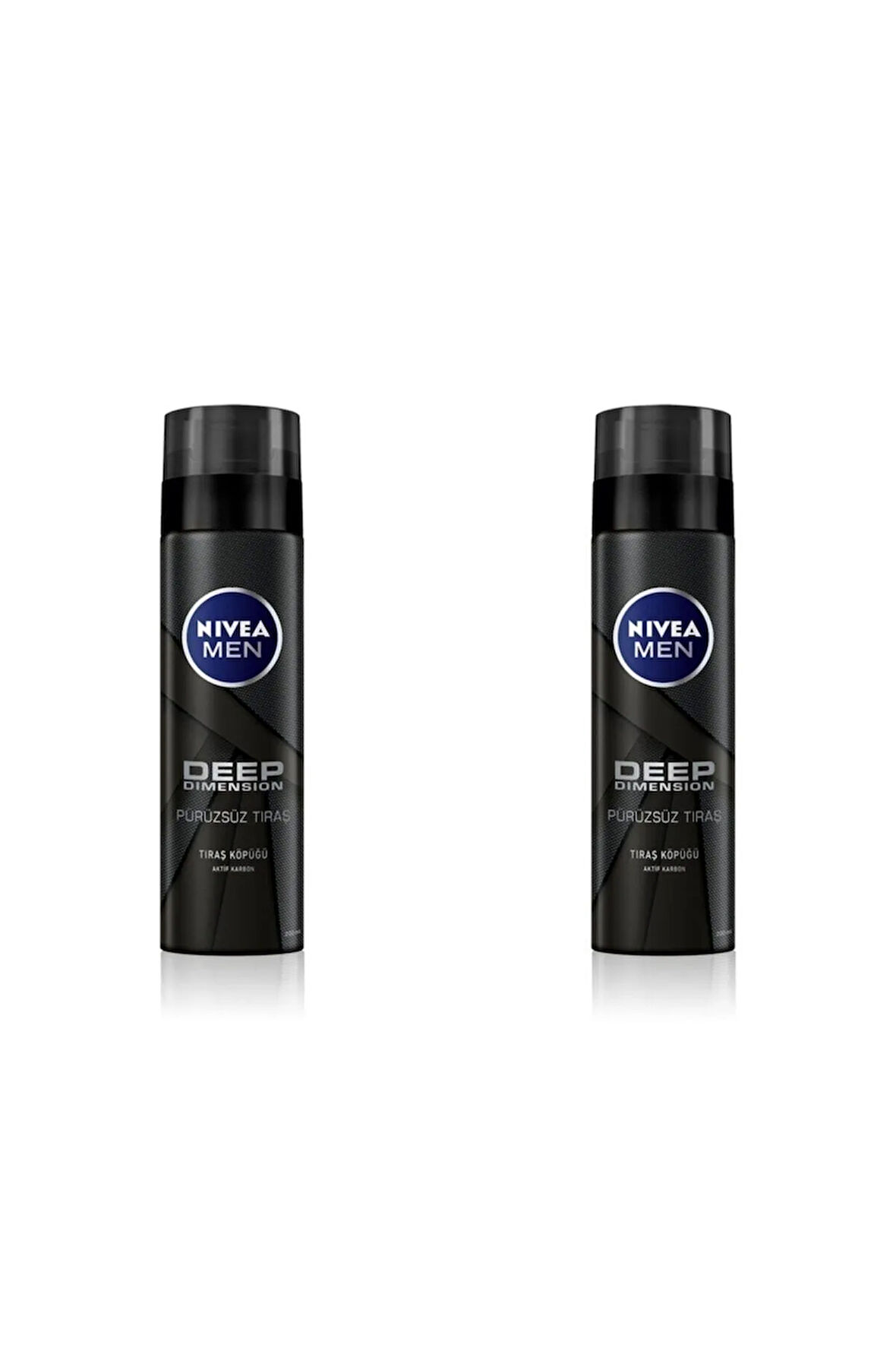 Tıraş Köpüğü Deep Dimension Aktif Karbon 200ml 2'li Paket