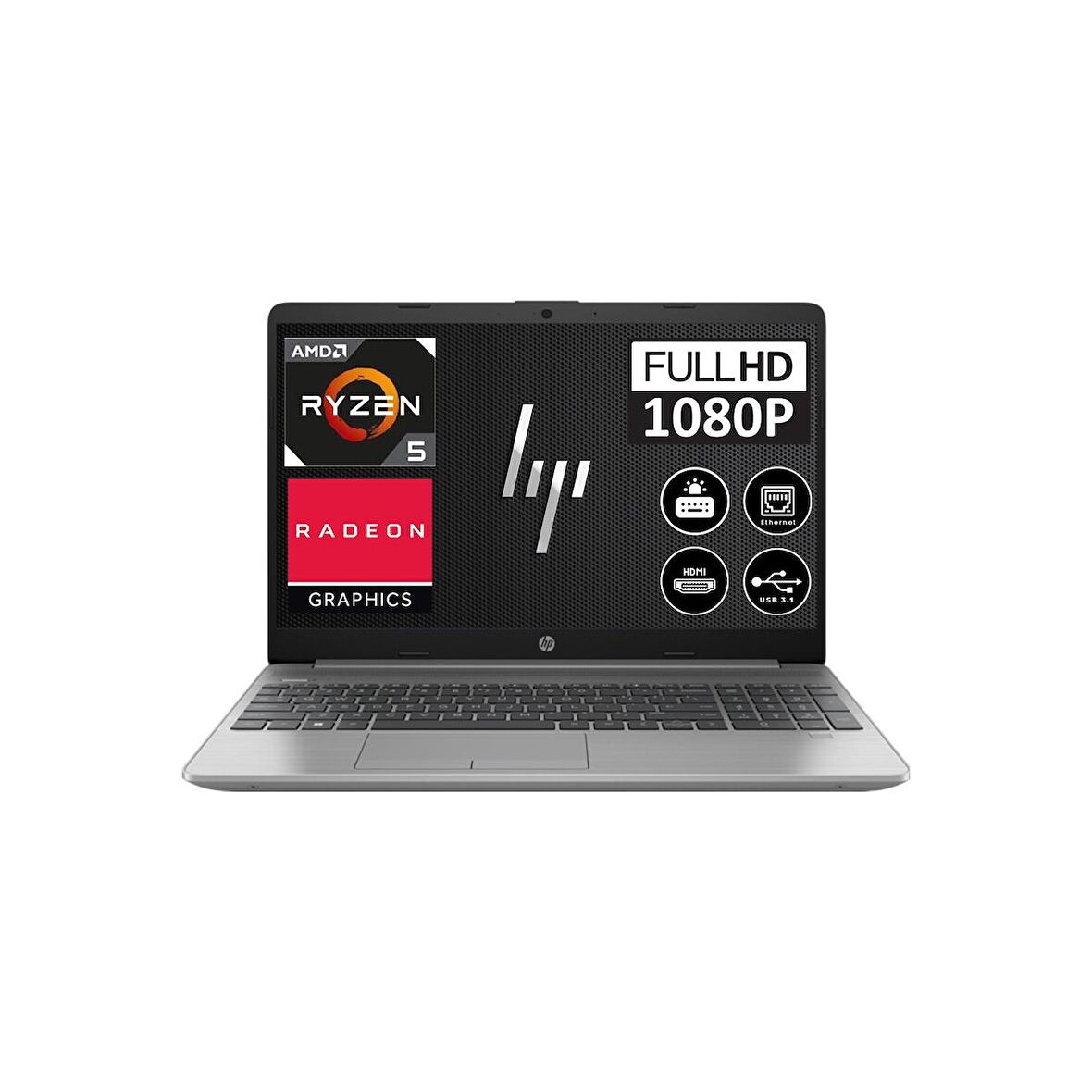 Hp 255 G9 AMD Ryzen 5 5625U 32GB 1TB SSD Freedos 15.6" Fhd  Taşınabilir Bilgisayar 6Q8N2ES11