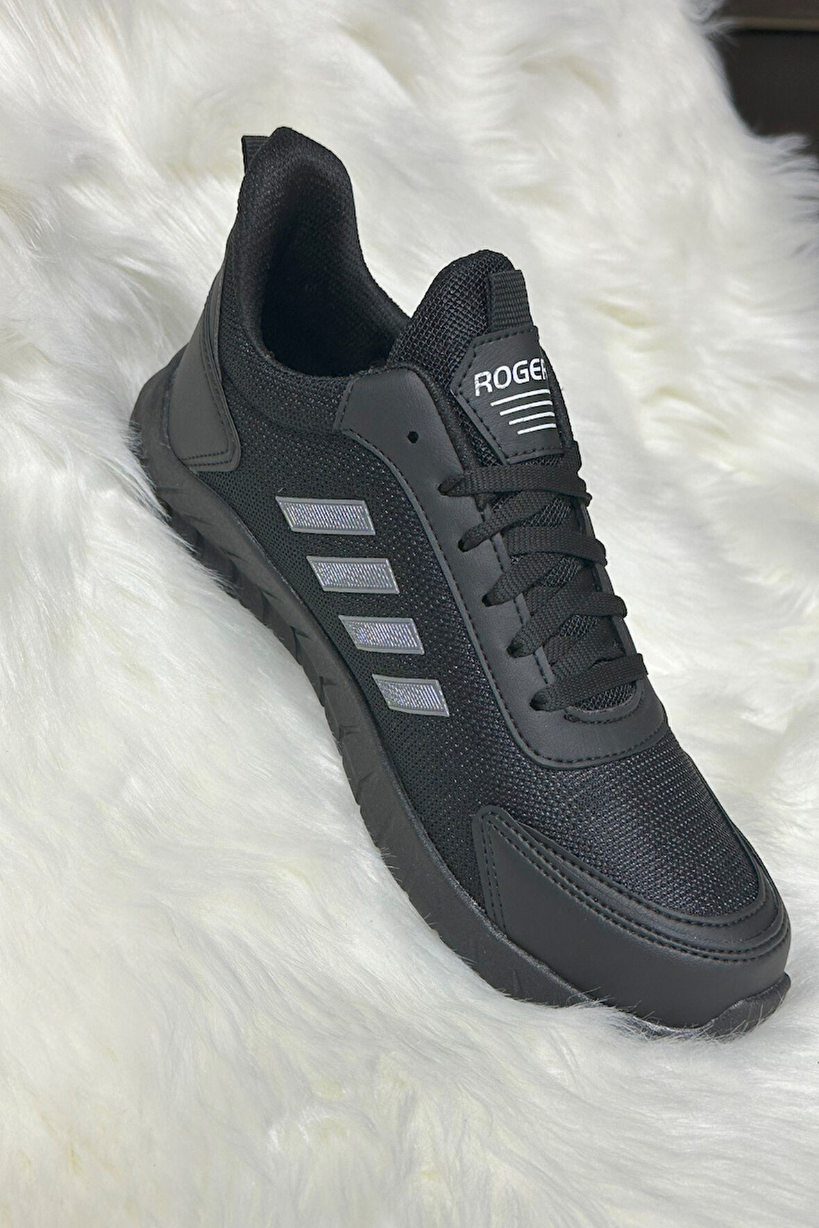 Günlük Erkek Sneaker Fileli Bağcıklı Rahat Esnek Dikiş Detaylı Yürüyüş Spor Ayakkabı 1453