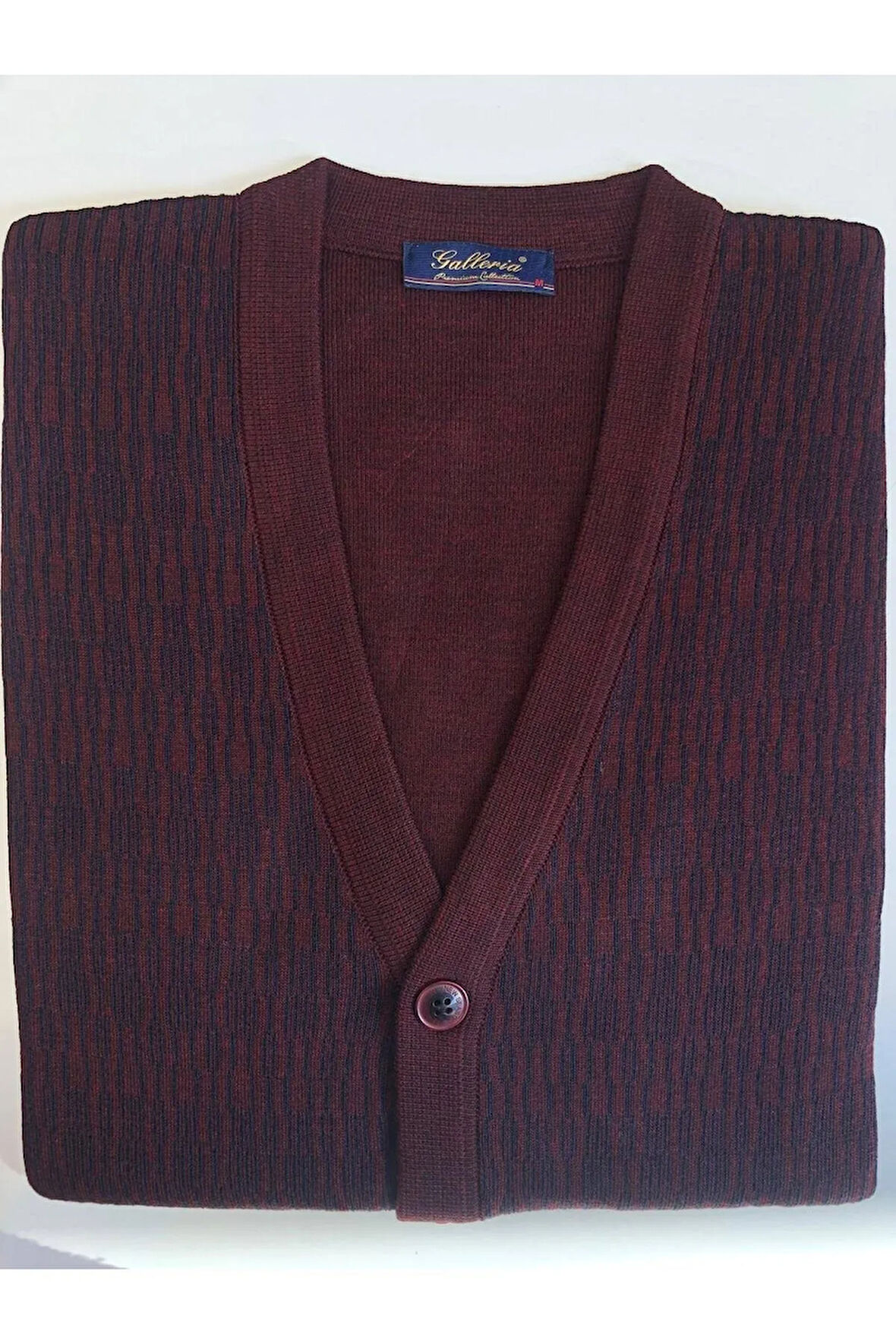 Galeria Çelik Örme Yün Akrilik Düğmeli Cep Detaylı Hırka