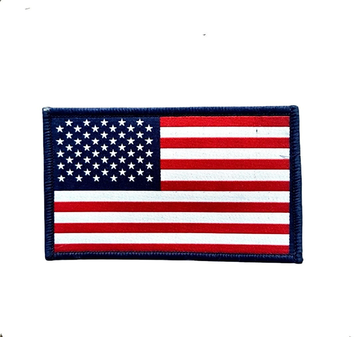 AMERİKA Bayrak Peç 11cm x 7 cm Arkası Cırtlı  - Arma -  Patch