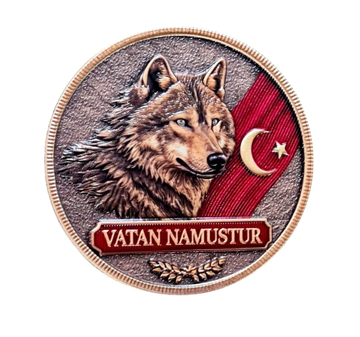 BOZKURT 3 BOYUT VATAN NAMUSTUR Peç- 3d Arma - TPU Patch