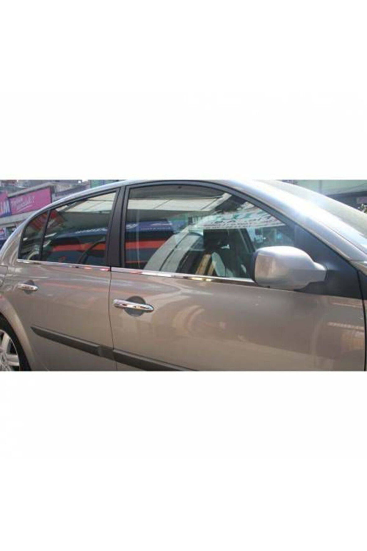 Renault Megane 2 Sedan Krom Cam Çıtası Tk 2004-2010 P.çelik