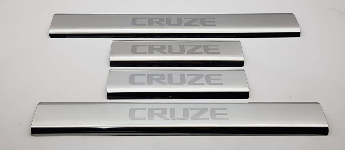 Chevrolet Cruze Uyumlu Sedan/HB Kapı Eşiği 2009-2016 Paslanmaz Krom