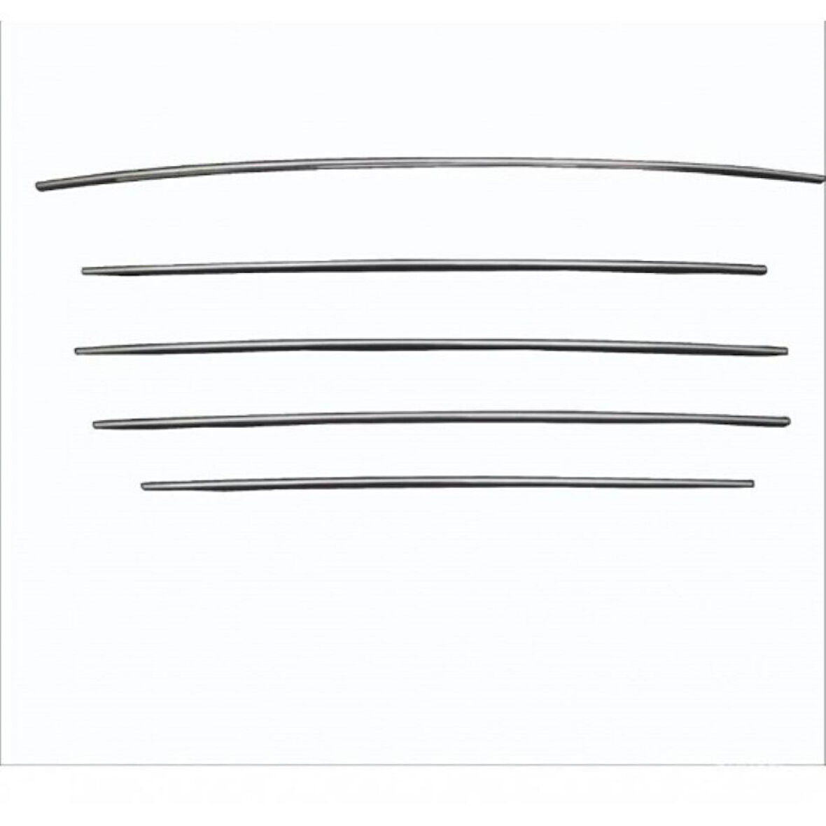 Citroen C5 UYUMLU ÖN TAMPON ÇITASI 5 PARÇA 2008-2018 PASLANMAZ KROM