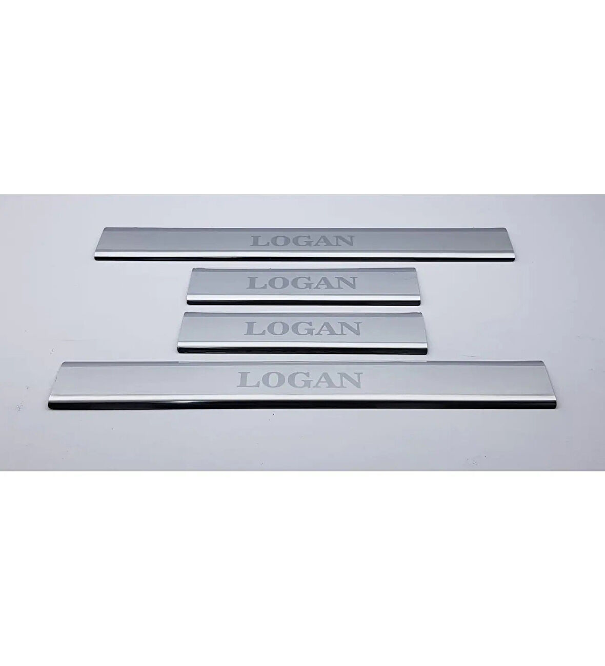 DACİA LOGAN MCV SW UYUMLU KAPI EŞİĞİ 4 PARÇA 2013 ÜZERİ PASLANMAZ KROM