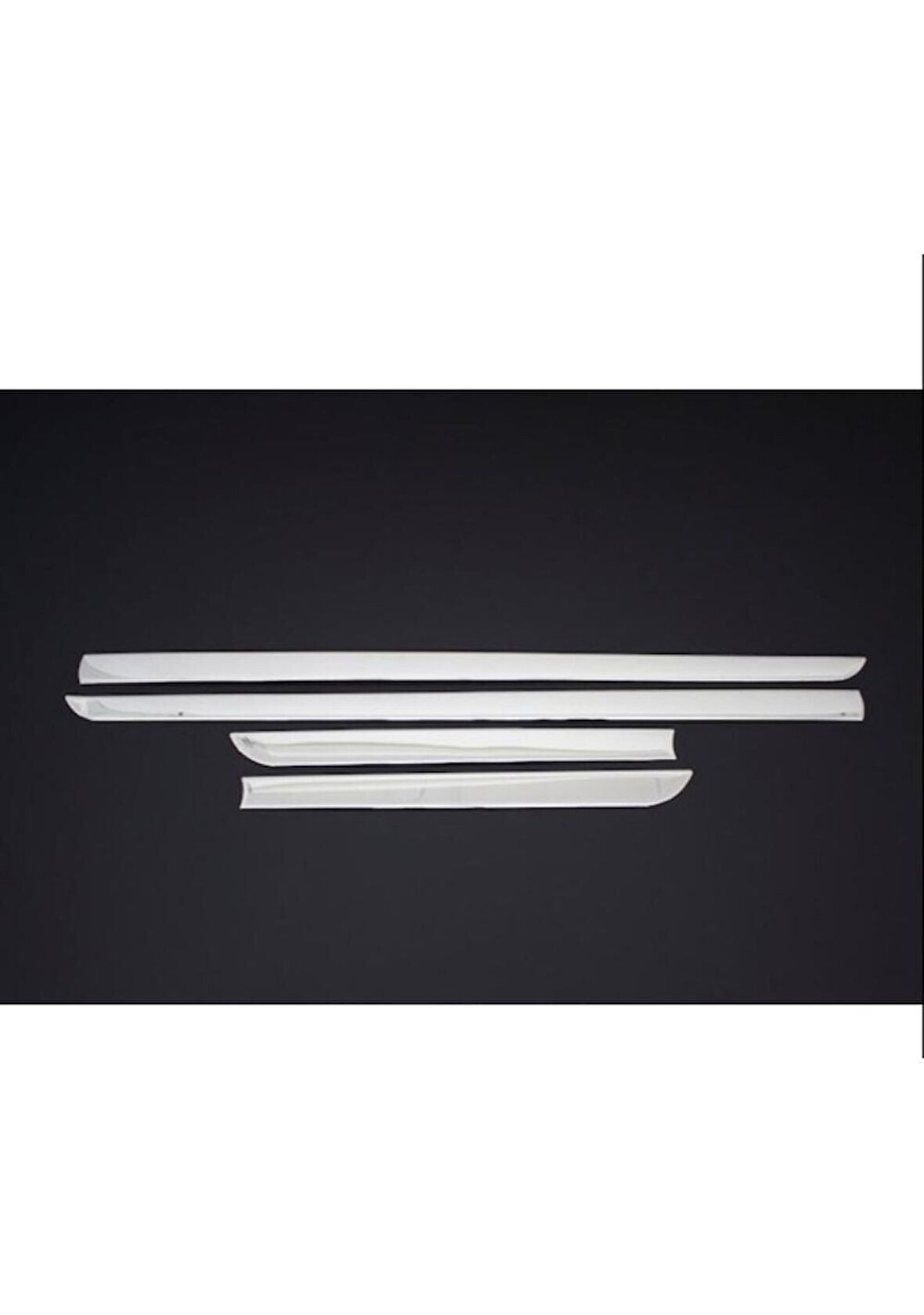 DACİA SANDERO UYUMLU YAN KAPI ÇITASI 4 PARÇA 2013 ÜZERİ PASLANMAZ KROM