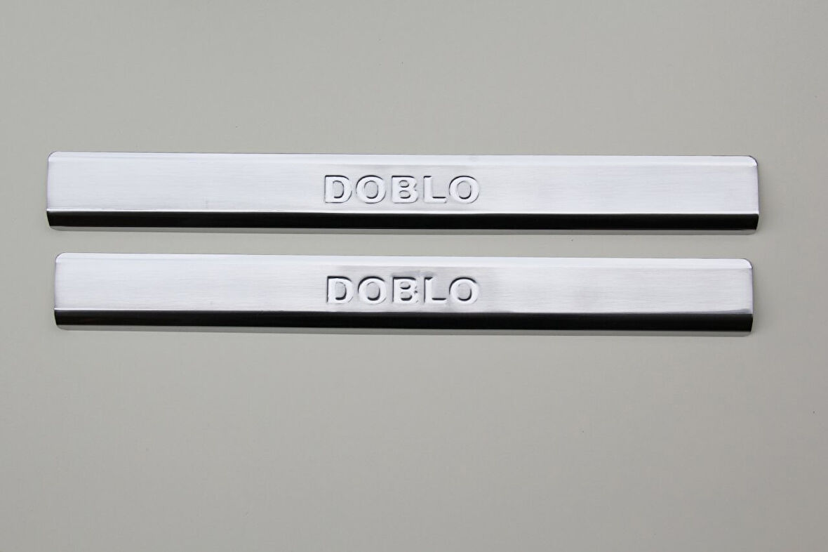 FİAT DOBLO UYUMLU KAPI EŞİĞİ 2 PARÇA 2000-2010 PASLANMAZ KROM