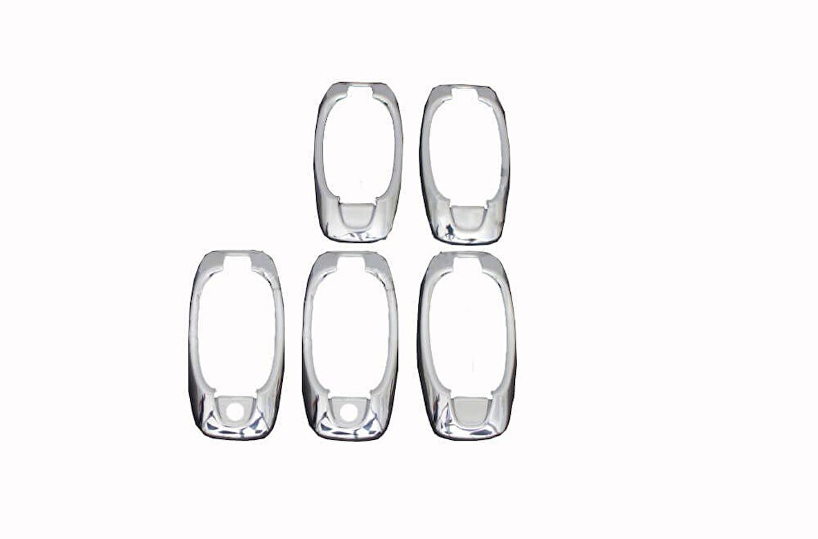 FİAT FİORİNO UYUMLU KAPI KOLU ÇERÇEVESİ 5 PARÇA 2007 ÜZERİ PASLANMAZ KROM