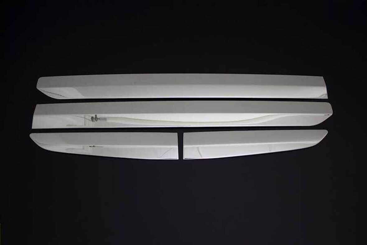 FORD TOURNEO COURİER UYUMLU YAN KAPI ÇITASI 4 PARÇA 2014-2017 PASLANMAZ KROM