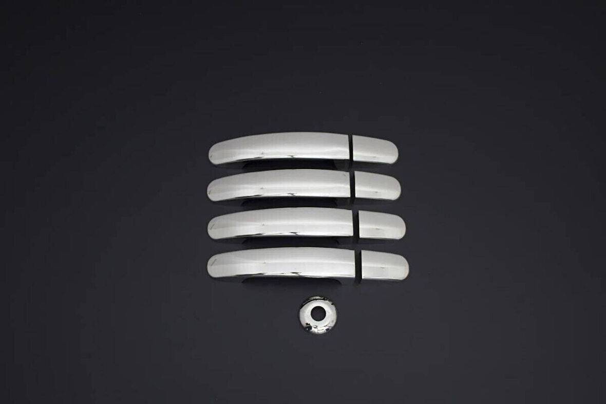 FORD CUSTOM UYUMLU KAPI KOLU 4 KAPI 9 PARÇA 2012 VE ÜZERİ PASLANMAZ KROM