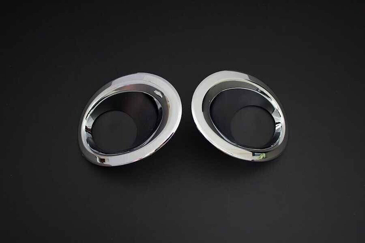 FORD CUSTOM UYUMLU SİS ÇERÇEVE 2 PARÇA 2012-2017 PASLANMAZ KROM