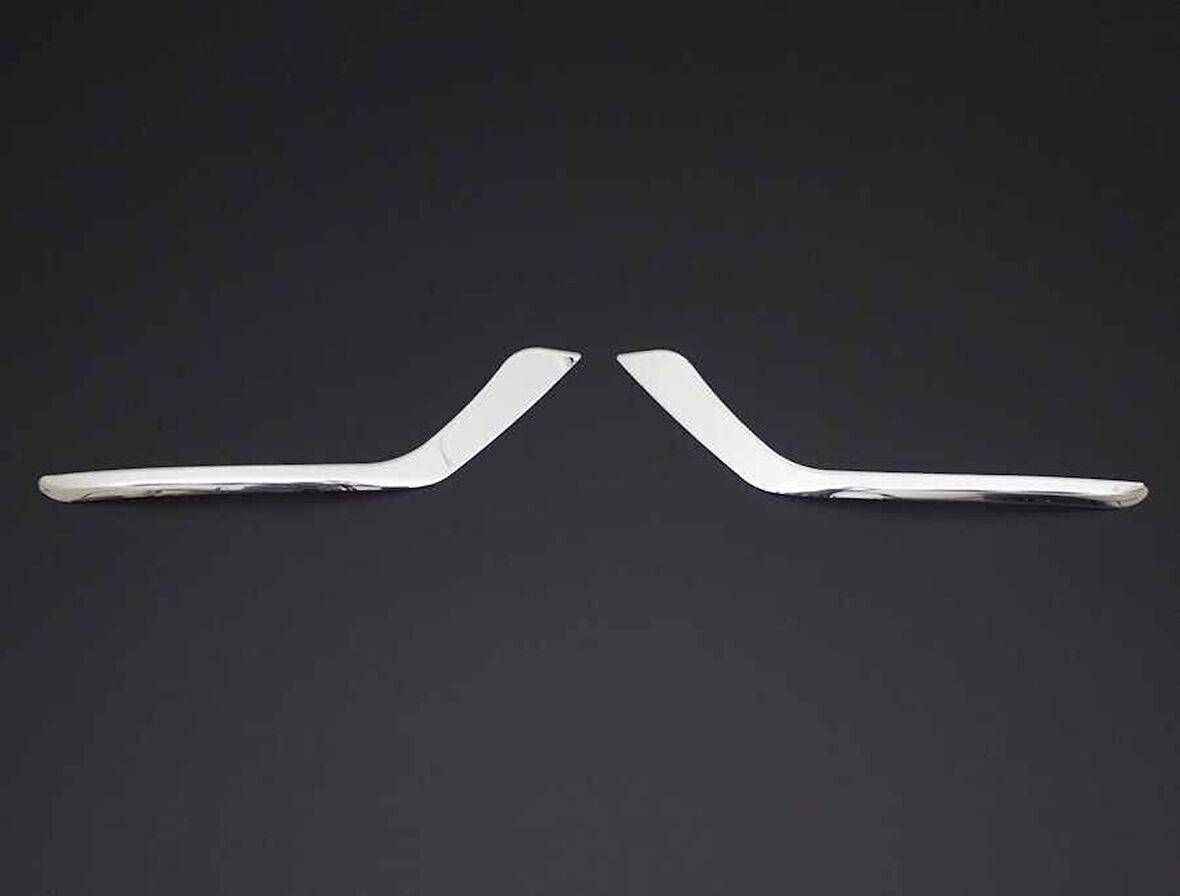 FORD CUSTOM UYUMLU SİS ÇERÇEVE 2 PARÇA 2018 VE ÜZERİ PASLANMAZ KROM