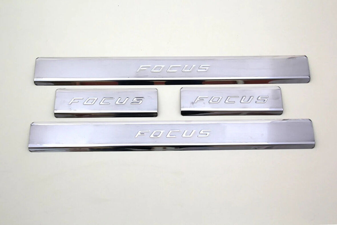 FORD FOCUS 1 HB/SEDAN UYUMLU KAPI EŞİĞİ 4 PARÇA 1998-2005 PASLANMAZ KROM