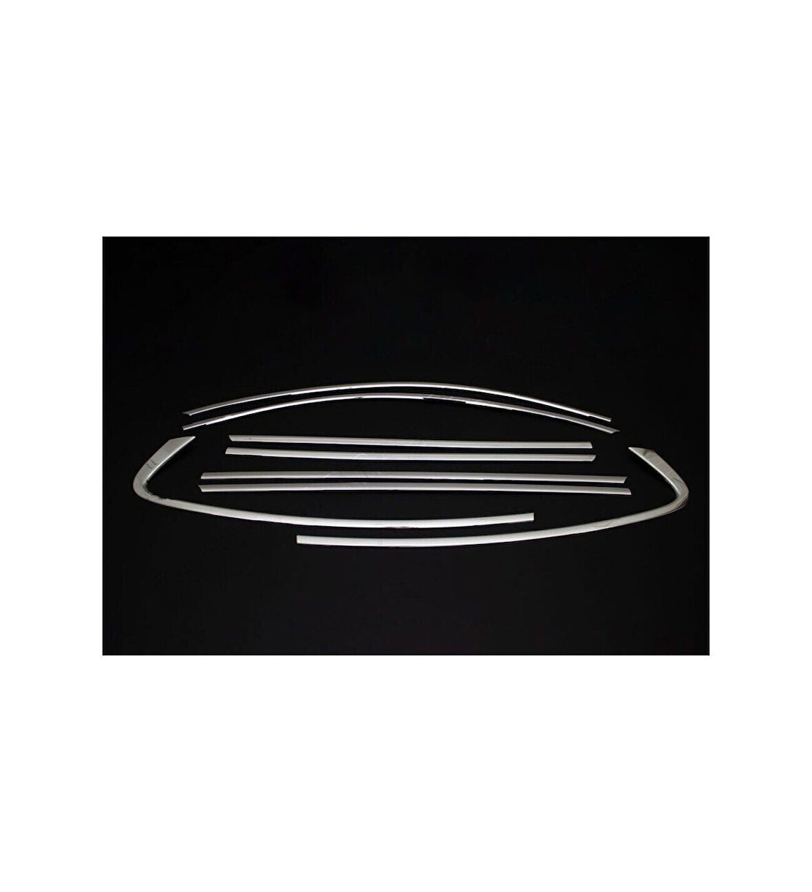 FORD FOCUS 4 HB/SEDAN UYUMLU CAM ÇITASI 8 PARÇA 2018 VE SONRASI PASLANMAZ KROM