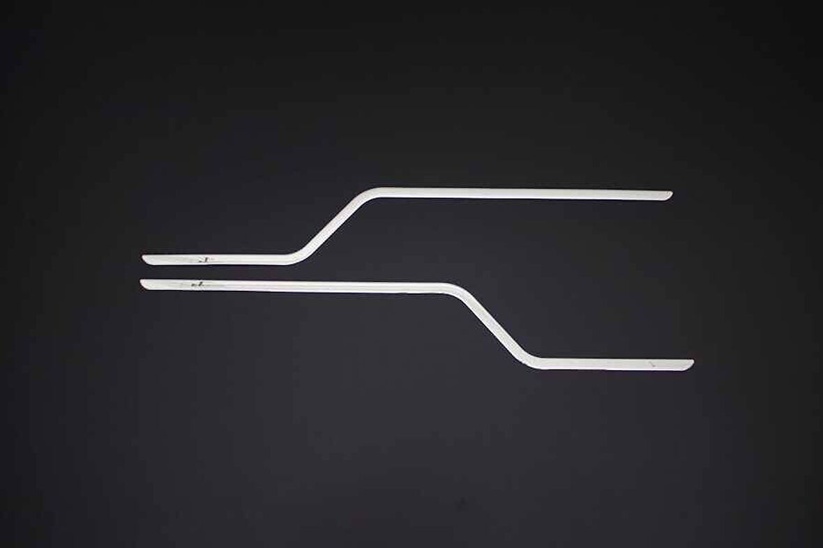 FORD TRANSİT UYUMLU ALT CAM ÇITASI İNCE 2 PARÇA 2000-2013 PASLANMAZ KROM