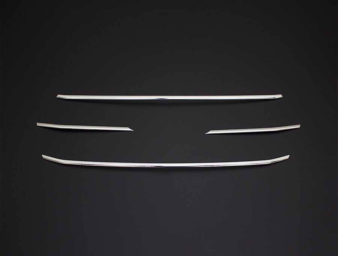 FORD TRANSİT UYUMLU ÖN PANJUR 4 PARÇA 2019 VE ÜZERİ PASLANMAZ KROM