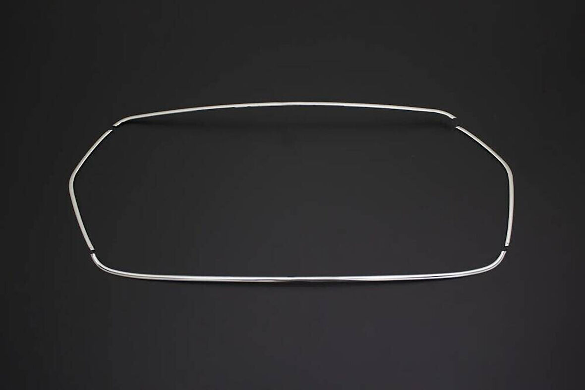 FORD TRANSİT UYUMLU ÖN PANJUR ÇERÇEVESİ 4 PARÇA 2019 VE ÜZERİ PASLANMAZ KROM