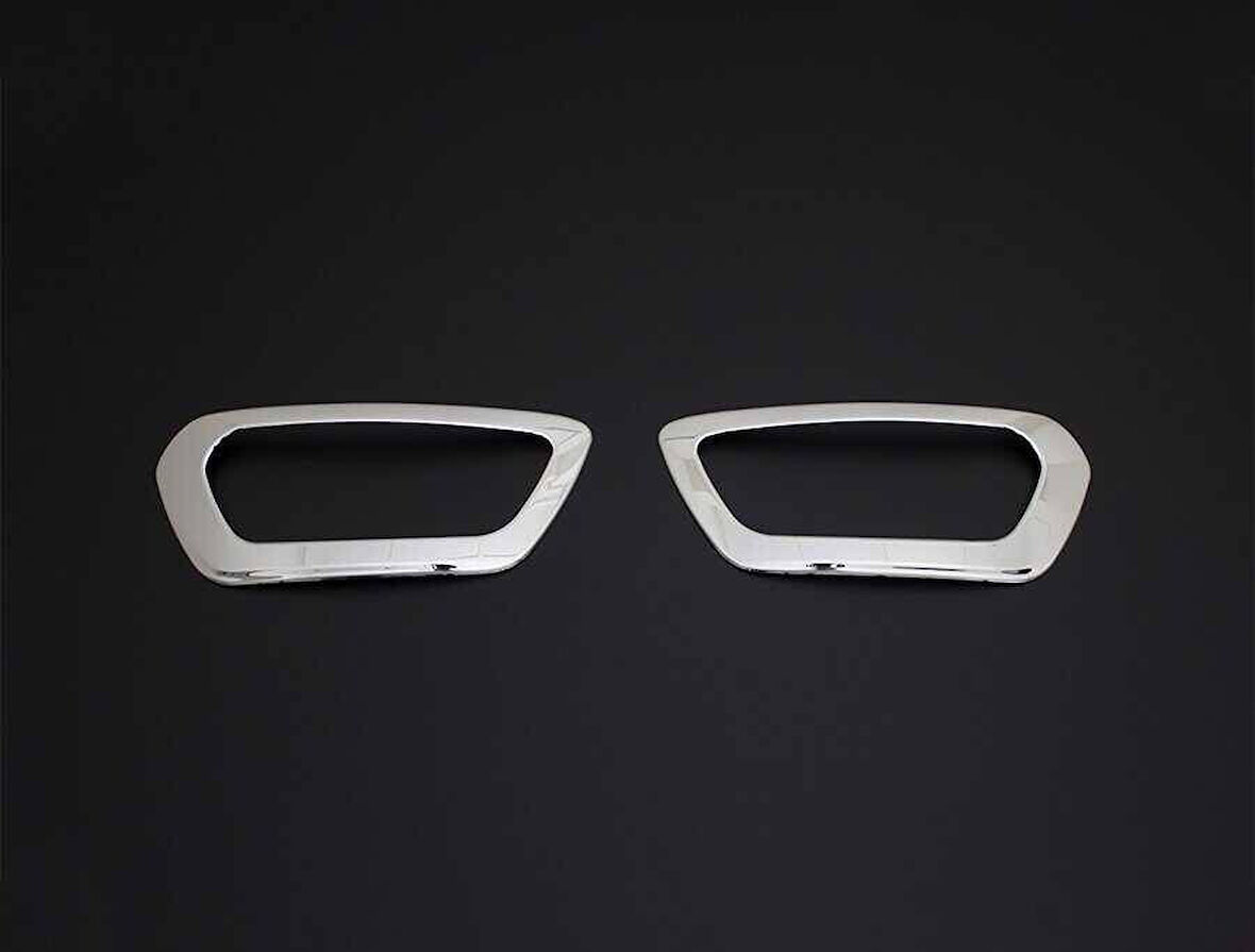 FORD TRANSİT UYUMLU SİS ÇERÇEVE 2 PARÇA 2019 VE ÜZERİ PASLANMAZ KROM